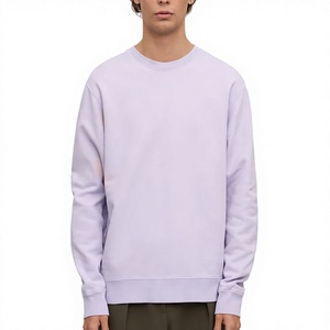 เสื้อสเวตเชิ้ตผู้ชายผ้าฟลีซหนานุ่มคุณภาพสูง 320 GSM ผ้าฝ้าย 100% สำหรับฤดูหนาว รับผลิตตามแบบ OEM พร้อมปักโลโก้ คอกลม ทรงปกติ - Product Image 3