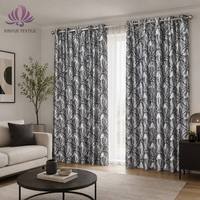 Rideaux occultants en polyester jacquard métallisé personnalisables de qualité supérieure, motifs multiples, isolation thermique et phonique, pour toutes les saisons