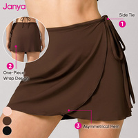 Set Rok Tenis 2 Potong Janya dengan Tali Ikat, Sport Bra Crop Punggung Terbuka, Bodycon Pinggang Tinggi, Menyerap Keringat, Pakaian Olahraga Dewasa