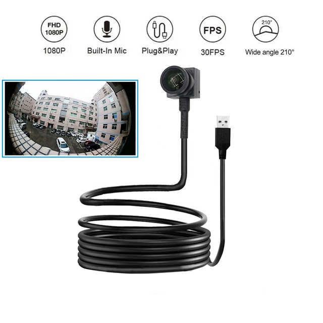 15*15mm Mini USB Camera 1.5mm Wide Angel Lens 210 Degree HD 1080P USB Free Drive Micro CCTV External Micro Camera for Android