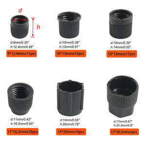 Capuchons de valve de climatisation automobile, 6 tailles, lot de 70 pièces pour réparation, remplacement et protection - Product Image 1