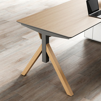 Bureau de direction moderne de luxe Mfc en L Table du nouveau directeur pour mobilier de bureau
