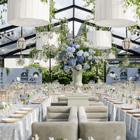 Estructura de Carpa de Aluminio de Gran Envergadura con Techo de PVC Transparente y Resistente para Eventos y Bodas