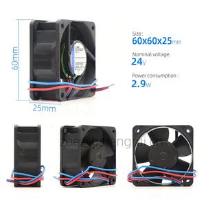 Ventilador de refrigeración axial con inversor ebmpapst 614NHHR A5E01052493AE 60x60x25mm 24V DC 3W 0.125A 56m3/h 6850rpm IP20 con rodamiento de bolas - Product Image 2