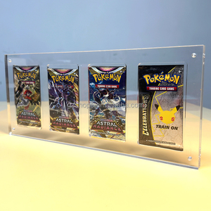 SHP vente directe d'usine <span class=keywords><strong>Pokemon</strong></span> cartes boîte Packs Original acrylique <span class=keywords><strong>Booster</strong></span> emballage <span class=keywords><strong>4</strong></span> fentes vitrine <span class=keywords><strong>Pokemon</strong></span> <span class=keywords><strong>Booster</strong></span> Pack étui - Product Image 5