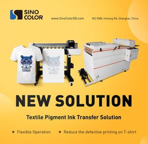 Imprimante textile automatique Sinocolor New DTF Solution pour film PET, deux têtes Epson I3200, largeur maximale 60 cm, pour t-shirts et vêtements. - Product Image 2