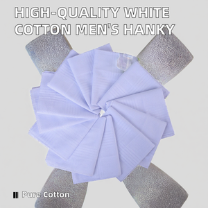 Mouchoirs 100% coton, doux, écologiques, réutilisables, pour cadeaux et mariages - Product Image 3