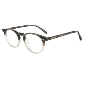 眼鏡フレーム楕円形ハバナアセテート丸型眼鏡 - Product Image 2