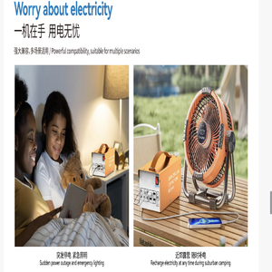 แบตเตอรี่ลิเธียม 100W/150W มินิพาวเวอร์แบงค์พกพาสำหรับแคมป์ปิ้งกลางแจ้ง พร้อมระบบ MPPT คลื่นไซน์บริสุทธิ์ ช่องเสียบ AC สำหรับแล็ปท็อป กำลังไฟ 50W - Product Image 5