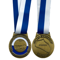 Medallas Deportivas Personalizadas para Danza y Gimnasia con Acabado Metálico Pintado, Troquelado, Impresión de Logotipo Personalizado, 70 mm, 2,5 mm de Grosor