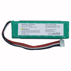 Batterie de distribution Go+Play, batteries au lithium 7.4v 3000mAh, batterie GSP1029102 01 haute puissance pour enceintes Harman <span class=keywords><strong>GoPlay</strong></span> - Product Image 2