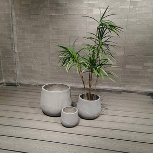 Lot de pots de fleurs en fibre de verre durables et légers de 10 pouces pour bonsaï, écologiques, capacité 20L, pour orchidées et jardinage au sol - Product Image 5