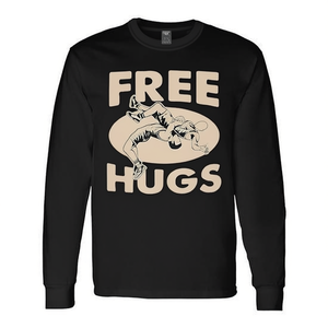 Camiseta de manga larga con estampado de lucha libre Free Hugs para niños - Product Image 2
