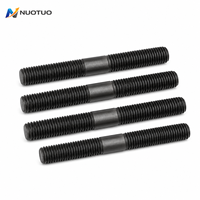 Custom Carbon Steel Black Oxide Double End Stud Bolt Threaded Rod for Industrial Machinery