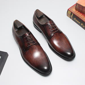Customize Trendy Men's Genuine <b>Leather</b> Casual <b>Shoes</b> <b>Slip</b>-<b>On</b> Pointed Toe Autumn Career Large Size High Quality - Product Image 3