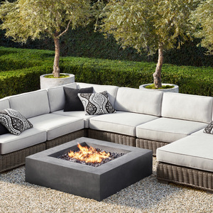 Nordique jardin étanche crème solaire rotin canapé ensemble moderne extérieur Patio terrasse loisirs meubles Durable pour balcon véranda - Product Image 1