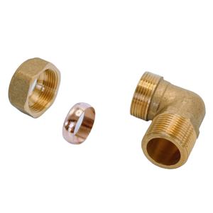 Coudière en laiton forgé haute pression 90° C X MI 1600 PSI à flux continu pour <span class=keywords><strong>plomberie</strong></span> industrielle - Product Image 2