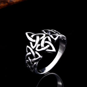 Thép SS8-636R người lính Bắc Âu Viking biểu tượng Celtic Knot Nhẫn người đàn ông và phụ nữ Nhẫn <span class=keywords><strong>Odin</strong></span> amulet thép không gỉ đồ trang sức thời trang - Product Image 5
