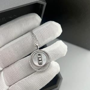 Collier pendentif en argent sterling, zircon, motif géométrique, plaqué or, style tendance de luxe, pour femmes, fiançailles, mariage, fête, GTC - Product Image 3