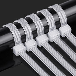 Bridas de nailon LTS PA66 4x200mm blancas para sujeción de cables industriales - Product Image 1