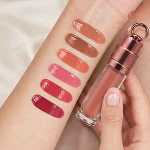 Gloss à lèvres naturel repulpant avec couvercle anneau plaqué or portable pour maquillage de fête, marque privée, vente en gros, emballages pour gloss à lèvres - Product Image 2