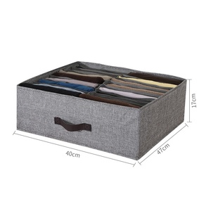 Double-row Compartment Eco-Friendly Fabric Cube Storage <b>Box</b> Clothes Pants Foldable Drawer-style <b>Wardrobe</b> Organizerwholesale - Product Image 2