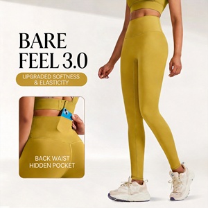 Leggings de <span class=keywords><strong>Yoga</strong></span> para Mujer, Cintura Alta, Efecto Levanta Glúteos, Secado Rápido, Resistentes a las Sentadillas, Nailon y Spandex, Control de Abdomen, para Gimnasio, <span class=keywords><strong>Yoga</strong></span> y Running - Product Image 1