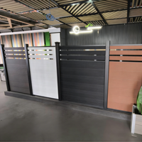HZY - Paneles de Cercado de Madera Compuesta WPC Clásicos de Alta Calidad, Resistentes al Agua y a las Grietas, para Jardín, Hogar y Exteriores