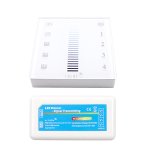 Dc12v 24V 2.4G <span class=keywords><strong>RF</strong></span> đa khu vực treo tường LED dimmer điều khiển màu duy nhất cảm ứng Bảng điều khiển từ xa <span class=keywords><strong>RF</strong></span> Led điều khiển dải ánh sáng - Product Image 1