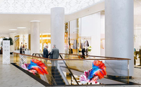 Écran mural vidéo holographique LED 3D transparent P8 avec SDK pour le shopping, la signalisation et l'éducation - Panneau flexible à grande échelle