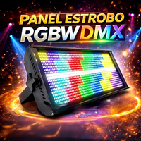 Barres lumineuses stroboscopiques LED RGB DMX 48+8/105 segments, indice de protection IP33, Ra95 CRI, en alliage d'aluminium, pour mariages, streaming en direct, studios d'éclairage