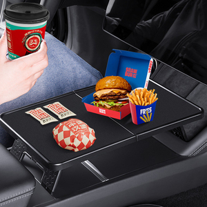 แบบพกพาเหมาะสำหรับรุ่นเทสลารุ่นจูนิเปอร์3Y พับเก็บได้ควบคุมส่วนกลางโต๊ะเก็บอาหารสำหรับอุปกรณ์เสริมรถยนต์ - Product Image 2