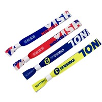 Bracelet en tissu coloré avec fermoir en plastique réglable, bracelet d'accès tissé pour festivals, concerts, événements, gymnases, clubs, sports
