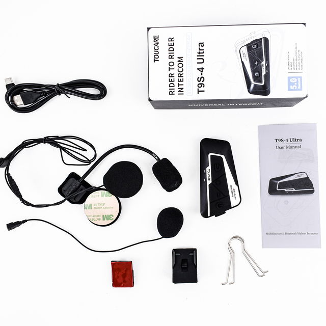 Upgrade BT 5.1 IP67 8 Riders 1200m Helmet Intercom for Motorcycle Racing