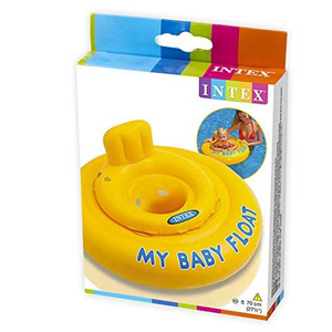 <span class=keywords><strong>Flotador</strong></span> <span class=keywords><strong>Intex</strong></span> My Baby Float de PVC Impermeable para Niños de 2 Años, 26 Pulgadas (70 cm) de Diámetro con Anillo de Estabilidad Interno Plegable - Product Image 4