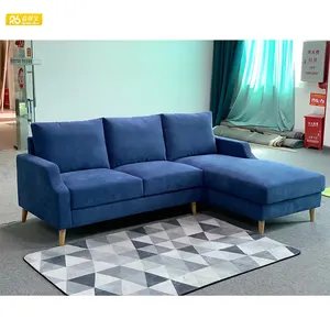 Redde Boo Cheap natural living room L shaped fabric sofa for retail store home furniture