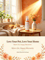Spray parfumé pour animaux de compagnie, écologique et luxueux, pour chiens et chats