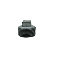 Bouchon carré DKV GI 1/4\" NPT mâle en fonte malléable galvanisée 150 #   Raccords de tuyauterie en fonte malléable galvanisée à chaud