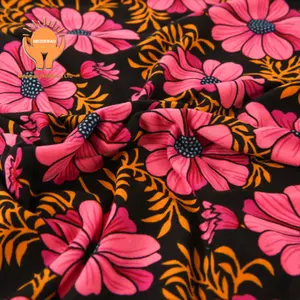 MEIDEBAO Milk Silk Printing Fabric 4 Sides Stretch 100% Polyester Ammonia Sweatshirt T-shirt Jacquard Knitting Fabrics