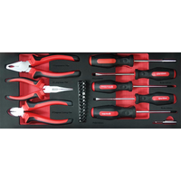 Ensemble d'outils mécaniques GATmatic GTS92B 92 pièces en acier CR-V, boîte à outils portable professionnelle à 3 tiroirs, kit d'outils à main industriels pour atelier