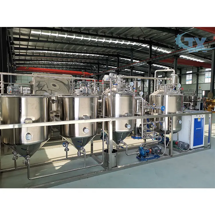 Mini crude oil refining machine equipment for sunflower oil refining