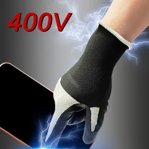 Ультратонкие нитриловые электрические электротехнические перчатки низкого напряжения с сенсорным экраном 400 В изоляционные перчатки