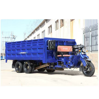 Tricycle à essence 350cc avec capacité de déchargement automatique, moto agricole à neuf roues, capacité de charge de 3000 kg, vitesse de 60 km/h