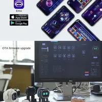 Robot Edukasi Pintar Teman AI Mainan Lucu Emopet CPU Quad Core Layar OLED Penyimpanan 32GB Sistem Operasi Android Hewan Peliharaan Elektronik Mini PVC