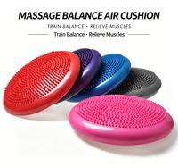 Coussin d'équilibre gonflable multifonctionnel en PVC à picots pour massage, yoga, Pilates et entraînement du tronc