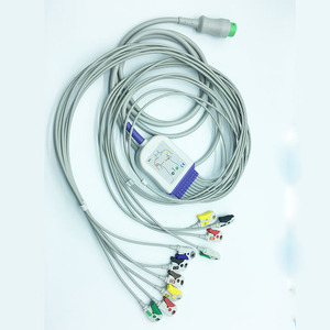 Compatibel Voor Mindray Eendelige <span class=keywords><strong>Ecg</strong></span> Kabel 10 Lead Ekg Kabel Met Leadwires, Clips, 10K Weerstand Iec - Product Image 5