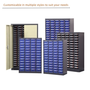 Organizador de Componentes Electrónicos, Caja de Almacenamiento de Metal para Piezas de Repuesto, Cajonera de Oficina, Archivador Transparente - Product Image 3