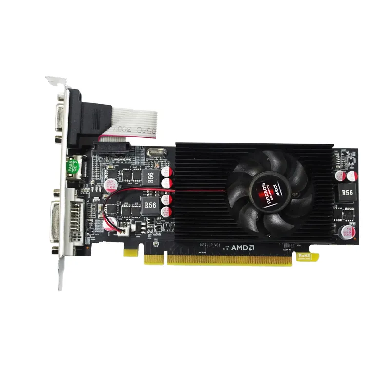 Carte graphique Amd 2g, 4g, 128bit Ddr5, 2023 puces originales R7 350, produite en chine