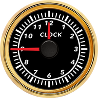 ECPS Eight Back Light Universal IP67 Tahan Air Analog Clock Gauge Meter Diameter 52mm untuk Kapal Mobil 12V 24V