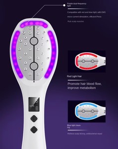 Masseur capillaire anti-chute de cheveux EMS, peigne électrique à pulvérisation, vibration haute fréquence, 5 niveaux, appareil de soin des cheveux, utilisation à domicile - Product Image 6